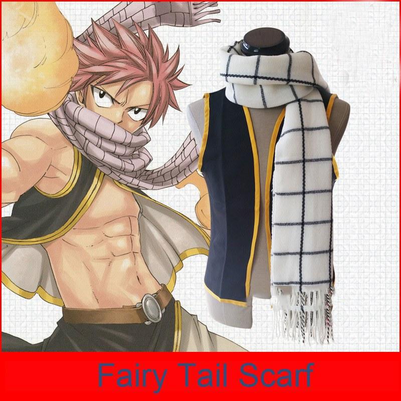 Fairy Tail Cosplay Zubehör Natsu Dragneel Schals Plaid Verdickung Weiche Winter Warm Schal Weihnachtsgeschenk
