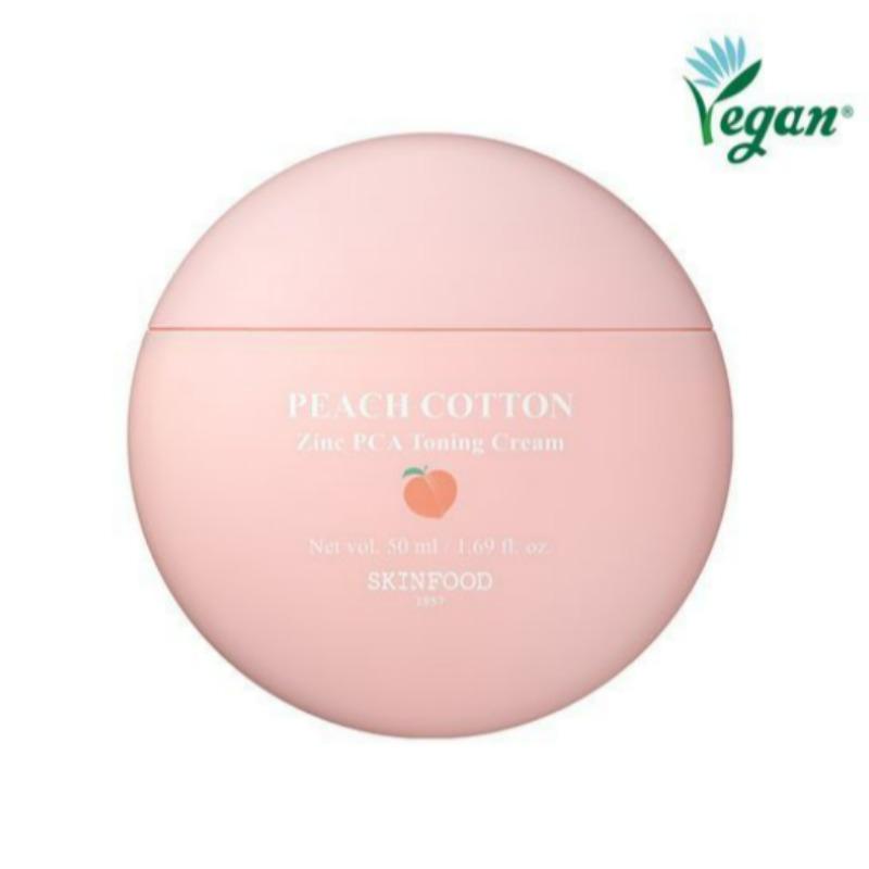 Skinfood Персиковый хлопковый тонирующий крем с цинком PCA 50 мл