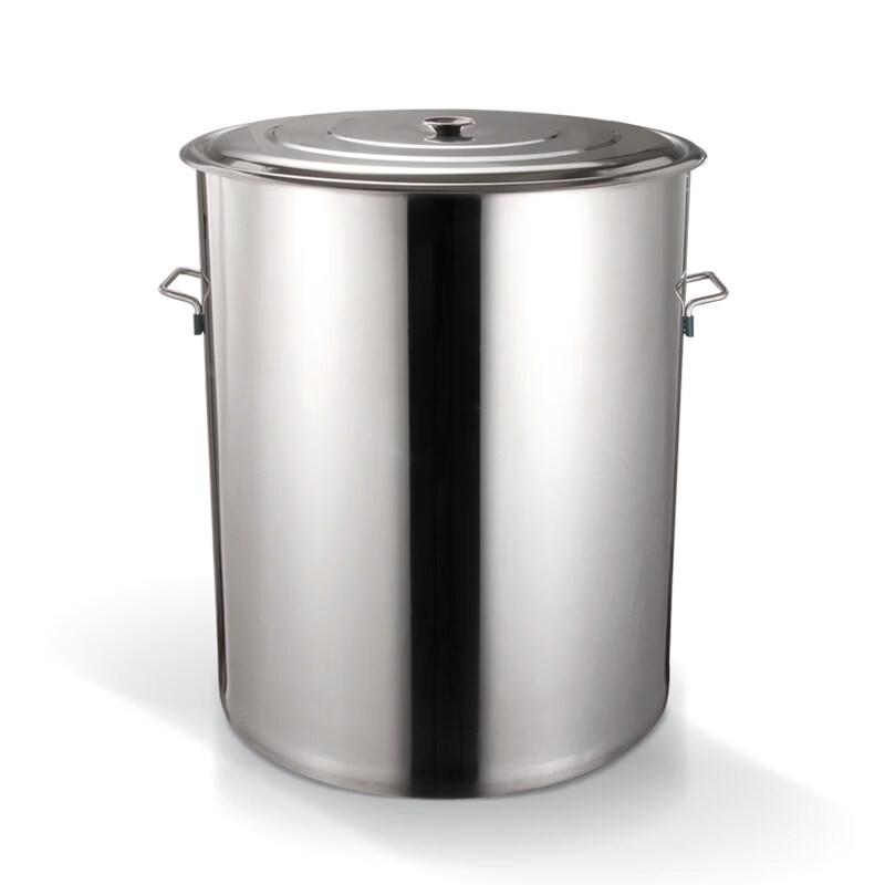 JPHZNB Thickened Stainless Steel Round Soup Water Bucket with Lid