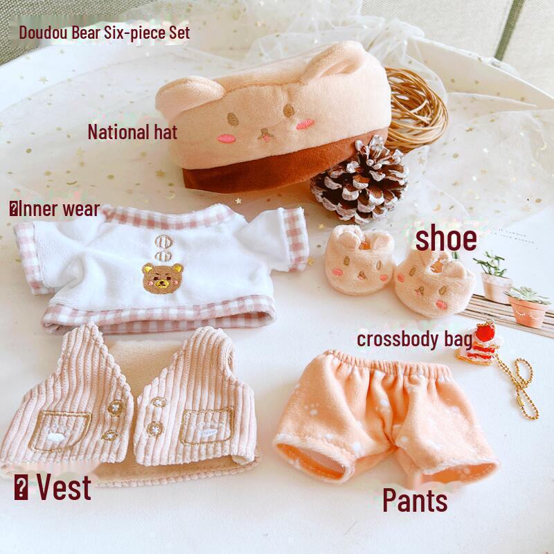 

Готовый набор для куклы из хлопка высотой 20 см с одеждой, нарядами для знаменитых кукол и коллекцией шляп 20cm