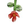 Mini Glass Flower Floral Figurine Gifts Artificial Flower for Spring Desktop