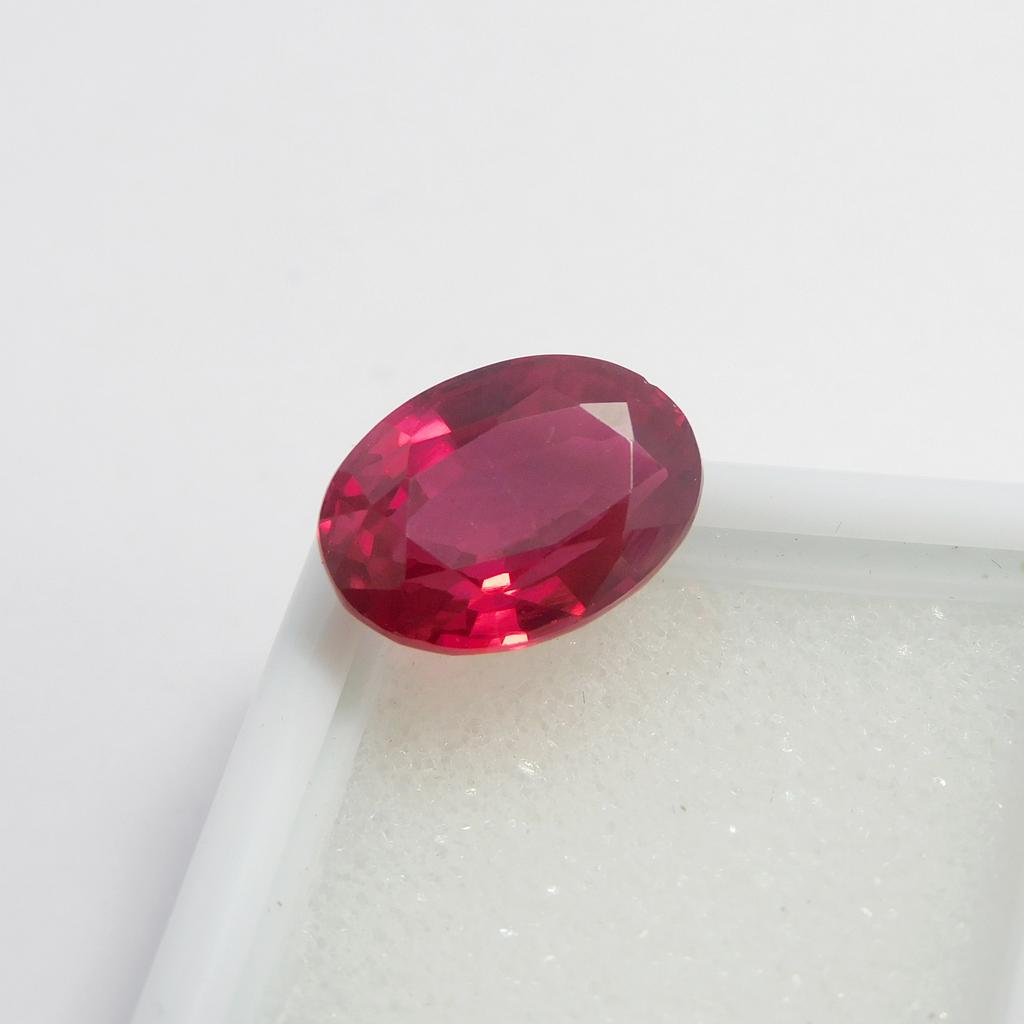 Excellent Oval Cut 7.65 Ct Natural Red Ruby CERTIFIED Loose Gemstone P-4696-Ra