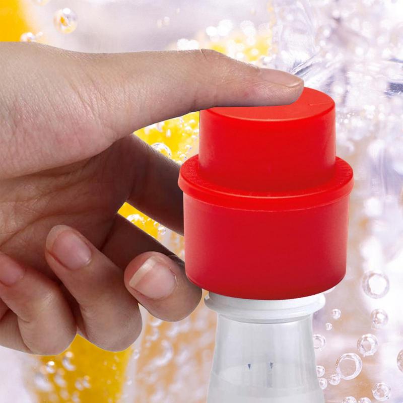 Dricksförslutare Återanvändbar Uppblåsbar Flaskpropp Lufttät Kolsyrad Läsk Cola Pump Kolsyrebehållare Dryckesräddare Burköverdrag