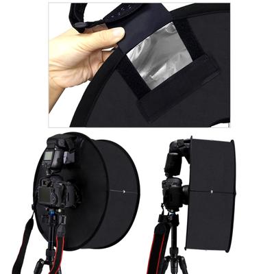 Φως φλας Speedlight Softbox στρογγυλού στυλ PULUZ Πτυσσόμενο μαλακό φως φλας