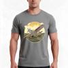 A Vintage Biplane Soaring Over A Countryside With A Propeller Spinning In Motion Tshirt Summer Casual Cotton Tee 100 Cotton