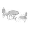Ature Set Mobilier de Grădină Drăguț Elegant ature Set Masă și Scaune Albe pentru Ceai