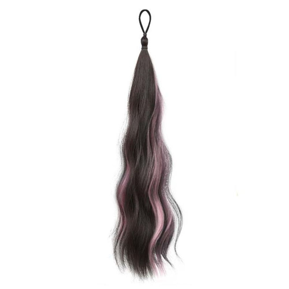 All-in-one Self-winding Hair Bundle Synthetic Flower Bud Hair Bun Hair Bag  For Girls