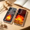 Anime C-Calcifer-ES Cute Phone Case For Samsung S25,24,21,22,23,30,Ultra,20,Plus,Fe,Lite,Note Transparent Cover
