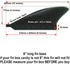 3" Center Fin (Soft Flex) Safety Flex Soft Fin for Longboard, SUP, AirSUP, River Rafting (Black (Screwless))