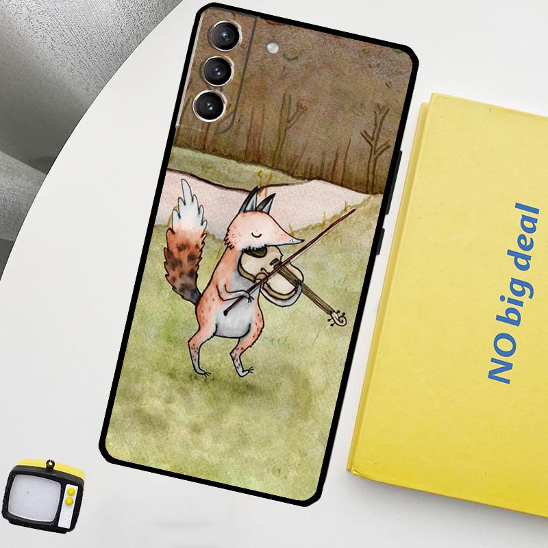 Winter Fox Foxes Phone Case For Samsung Galaxy S25 Ultra S20 S21 S22 S23 Plus S9 S10 S25 FE S24 Ultra Cover