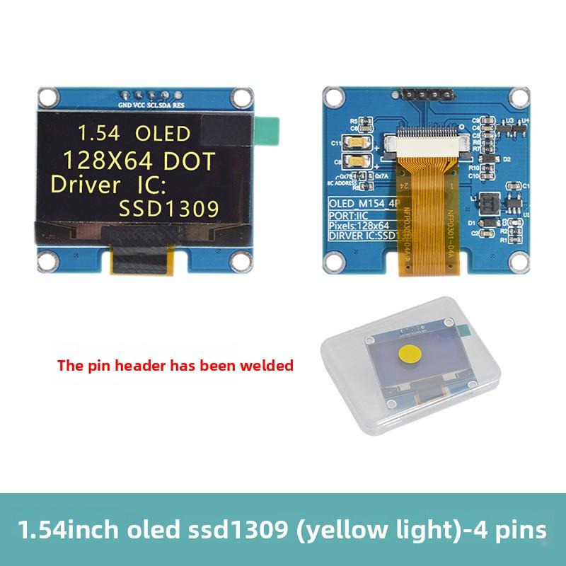 1.54InchOLEDDisplay LCD Screen Module Resolution128*64 SPI/IICInterfaceSSD1309Driver