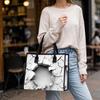 Crack Pattern Tote Bag Large Capacity Casual Handbag for Daily Use