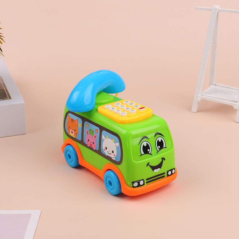 Baby Toys Music Cartoon Bus Phone Educational Developmental Kids Toy Gift Children Early Learning Exercise Baby Kids Game