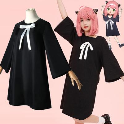 Japanese Anime SPY X FAMILY Anya Forger Cosplay Adult Kids Uniform Suit Clothes Black Long Skirt Girls Dress College Costumes Fancy Party Dresses