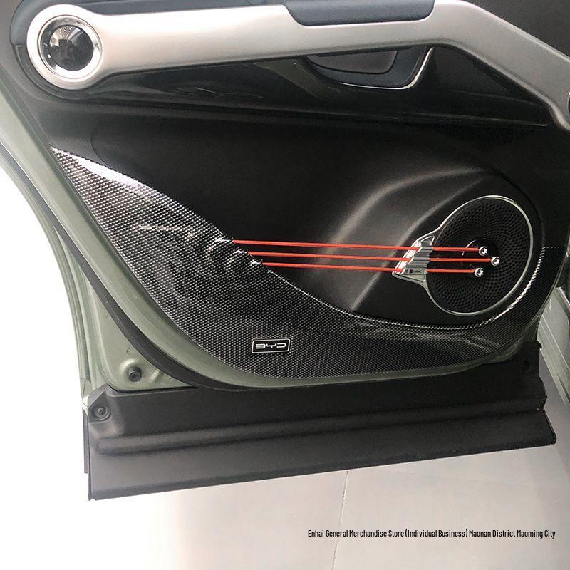 BYD Car Door Kick Mats: Scratch-Proof Interior Decorations for Tang, Song, Han, Dolphin, Seal, Yuan, and Qin Plus Models.