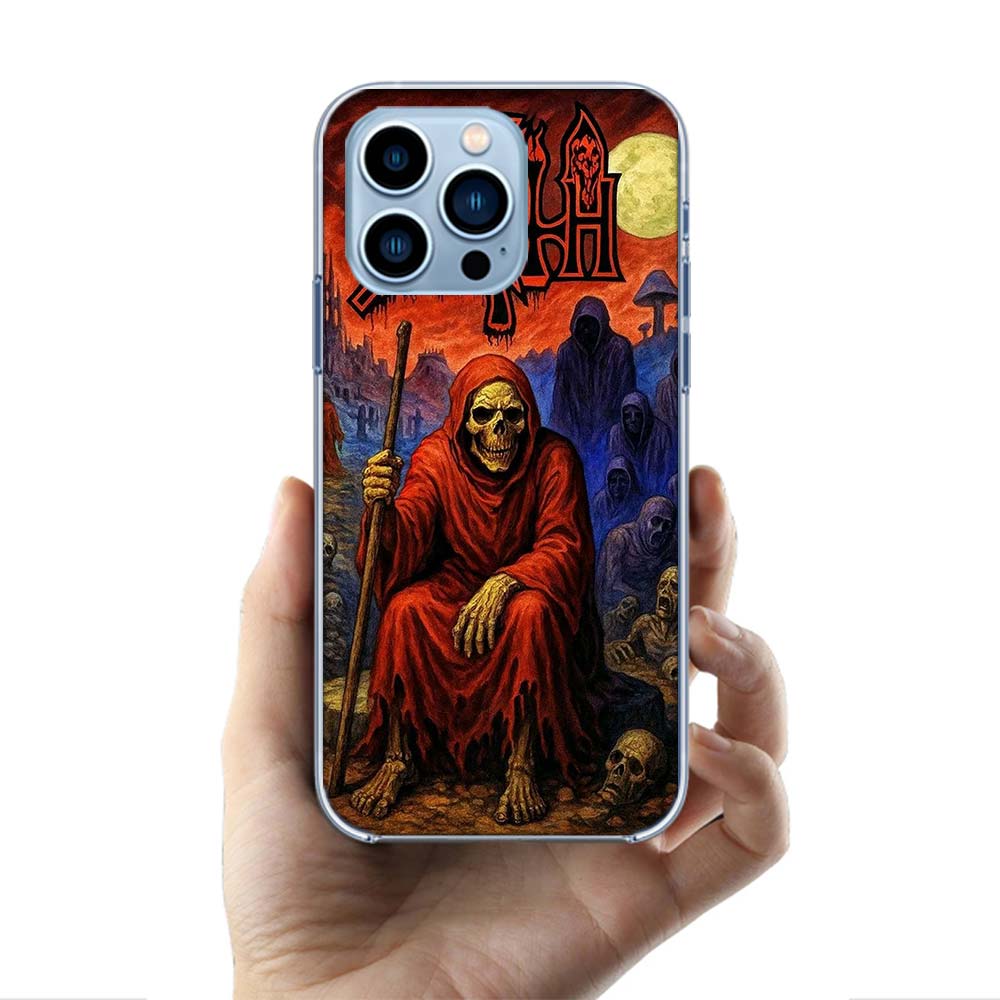 Metal Band D-Death Cases Phone Case For Iphone 17E 16E 17 Air 16 Pro Max 15 Pro 14 Plus 11 13 12 Mini Cover Cases Compatible wit