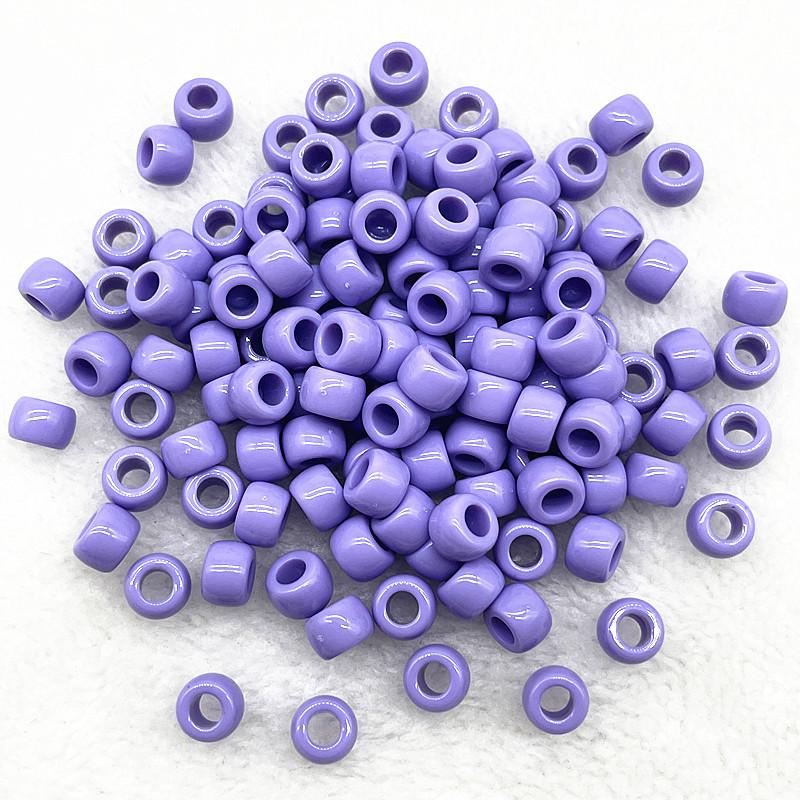 50pcs 6X9mm Big Hole Acrylic Beads Spacer Loose Beads for Jewelry Making DIY Handmade Bracelet Accessories