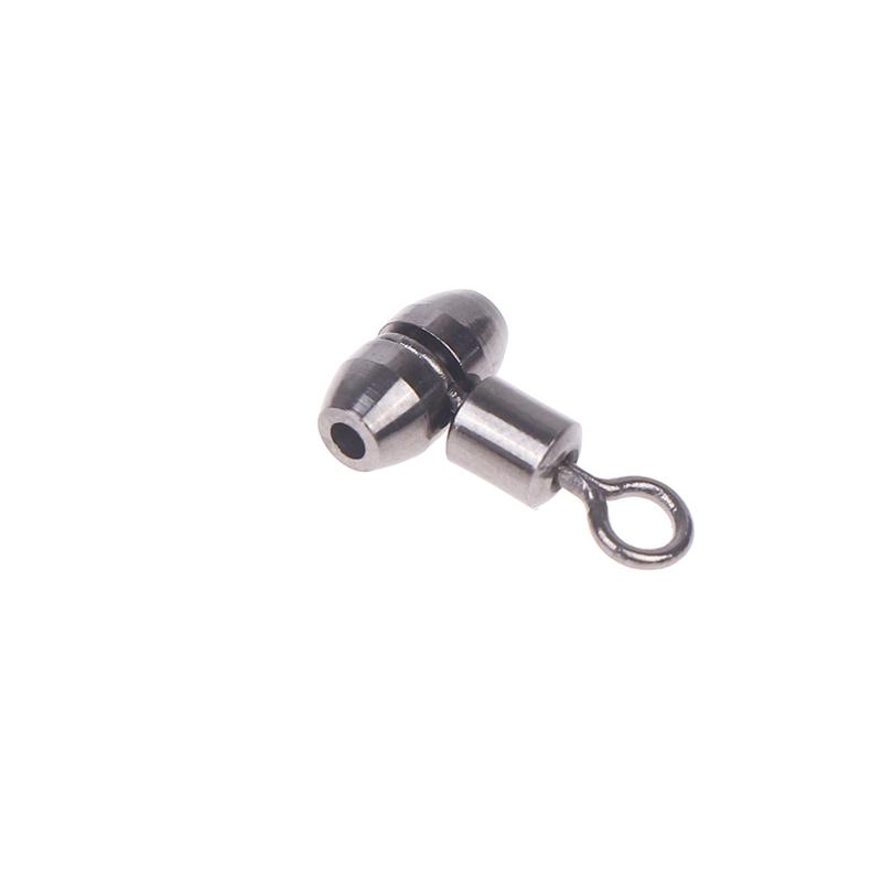 10Pcs Fishing Swivels 3-Way Copper Fishing Connector Saltwater Fishing Rolling Bearing Swivel Hook For Carp Tackle Accessories