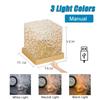 Dynamic Rotating Water Ripple Projector Night Light 3/16 Colors Flame Crystal Lamp for Living Room Study Bedroom Rotating Light