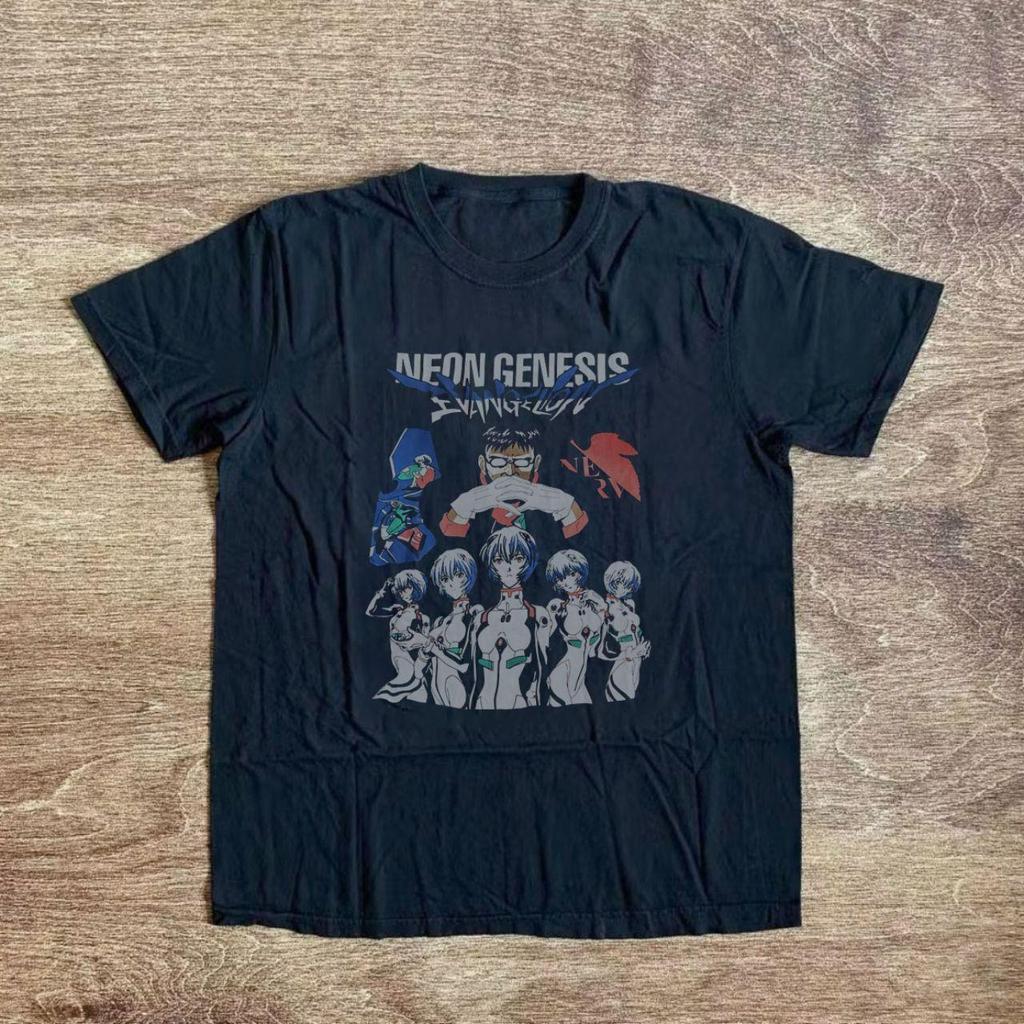 2026 Summer New Arrival Evangelion Pattern Street Style Print ShortSleeve TShirt Y2k Style Suitable For Both Unisex And Unisex