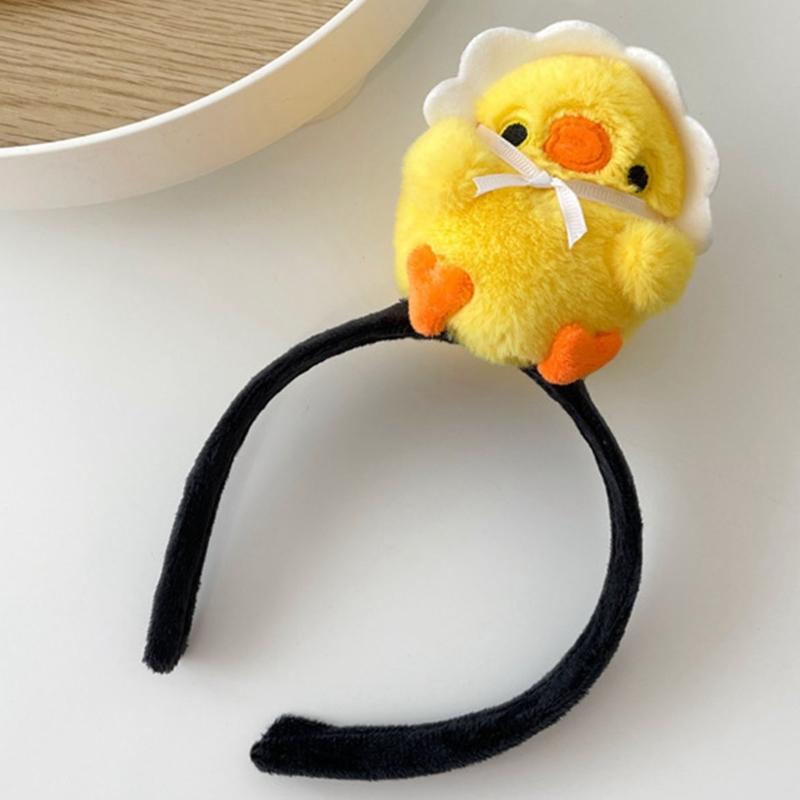 Girls Duck Headbands Funny Duckling Headwear Wide Hair Bands Accessories Cartoon Hair Bands Birthday Party