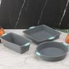 Silicone Round Cake Tray Non-Stick Silicone Baking Tray Set Food Grade Cake Mold With Metal Reinforced Frame For Oven Baking