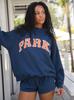 Cross-Stitch Half-High Collar Round Neck Sweatshirt - Simple, Comfortable, for Everyday Life.