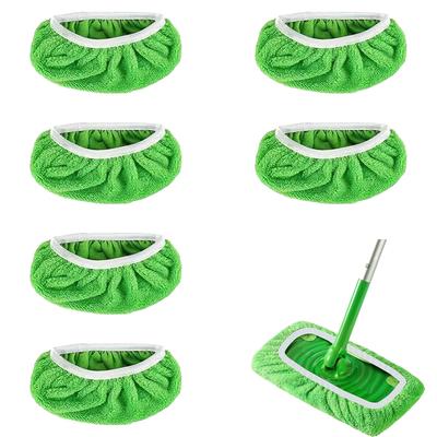 ZeniMart Floor Mop Replacement Universal Microfiber Replacement Mop Pads for Easy To 25 X 12 Pack of 6 Cloths, Swiffer, Replace, Wet/Dry Use, Cm,