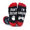 I'MGAMING Jacquard Knee-High Socks with Lettered Soles - Casual, Versatile Cotton