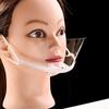 Transparent Anti-Fog Smile Face Mask for Food Service (50-Pack)