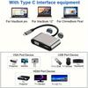 4-in-1 Type C Adapter Hub To HDMI VGA USB 3.0 Digital AV Multiport Adapter