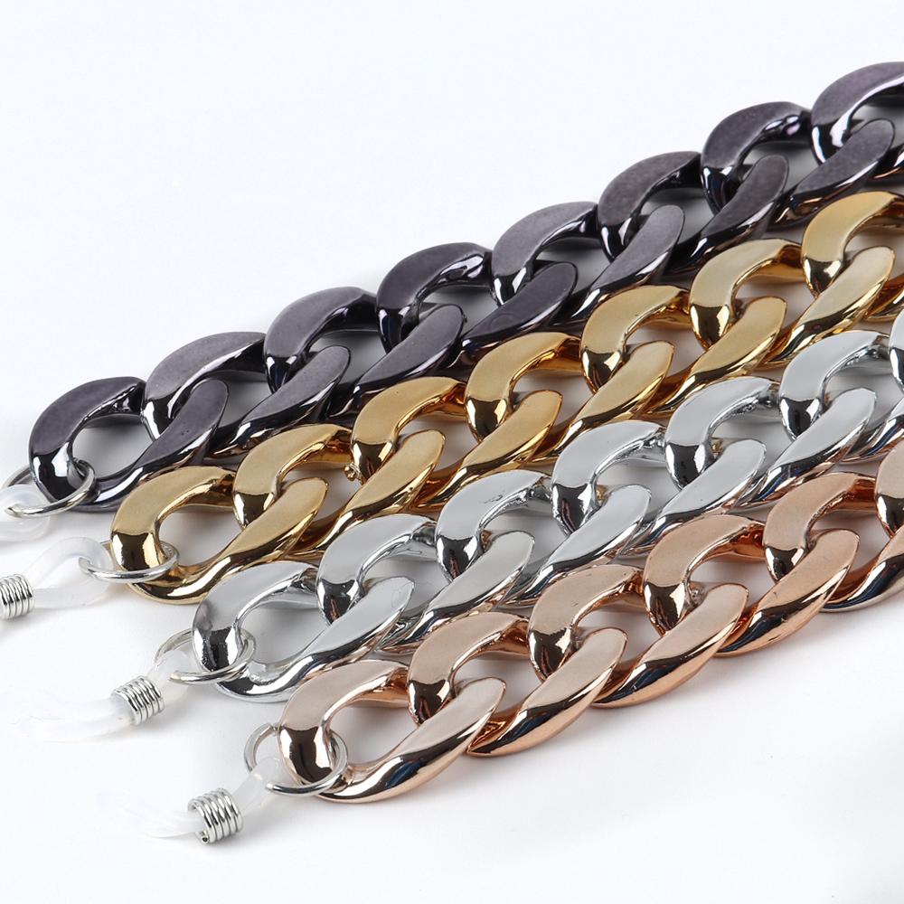 Acrylic Glasses Chains For Women Holder Cord Reading Sunglasses Chain Men Lanyard Eyeglasses Hanging Neck Chain Strap Rope Trend