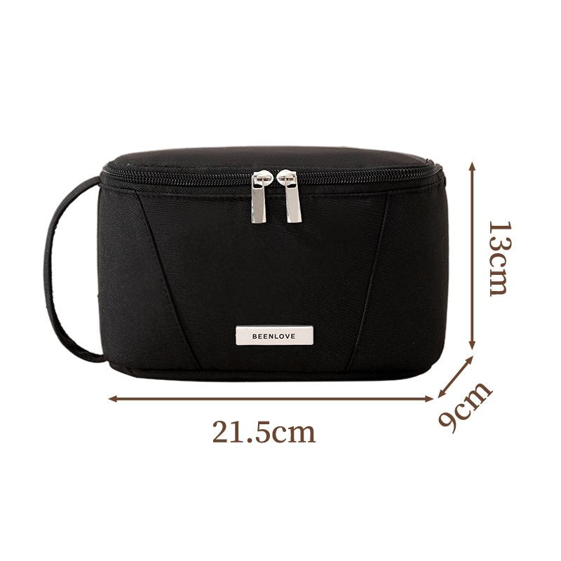 

New large opening toiletry bag, large capacity Bathroom cosmetic storage bag, travel storage cosmetic bag Men Women Makeup Case чёрный