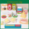 Milk Wooden Simulation Pasta Cheese Flavored Ice Cream Children Set Toys