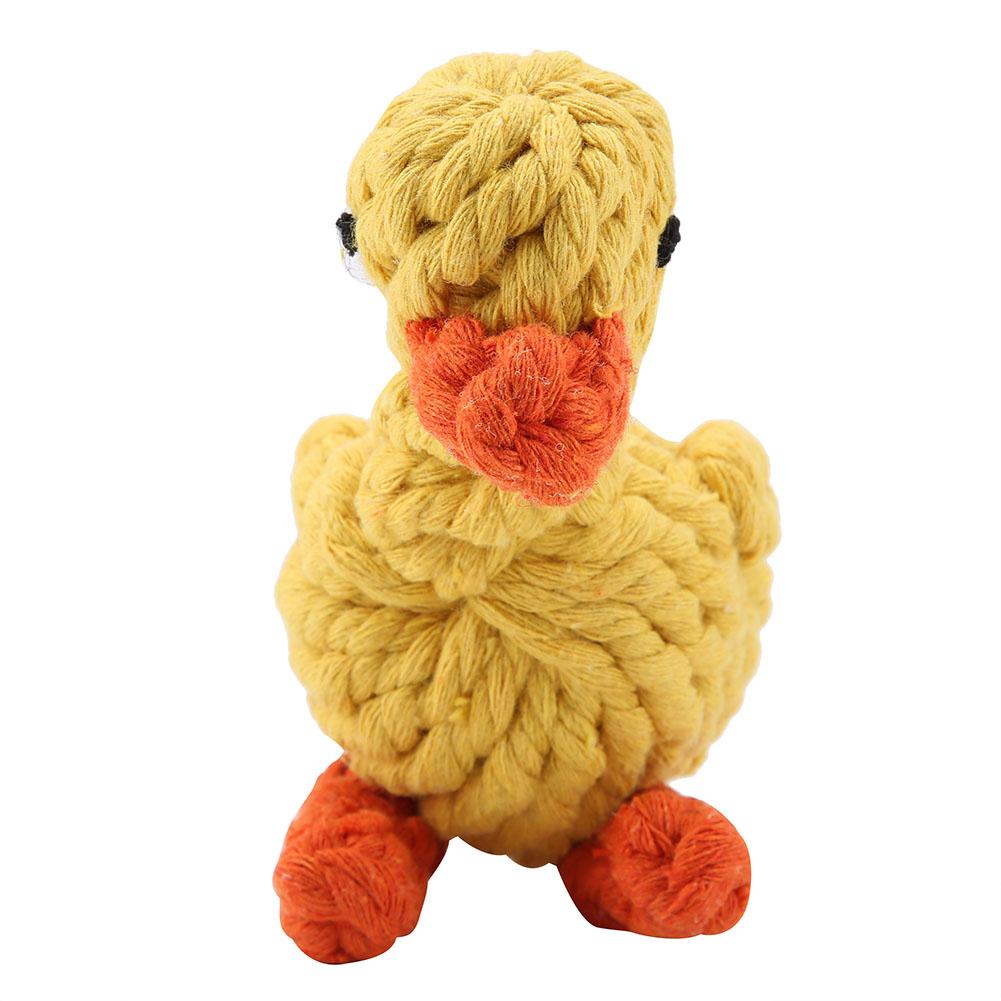 1Pc Cute Duck Shaped Dog Toy Cotton Rope Dogs Puppy Chew Fetch Toys