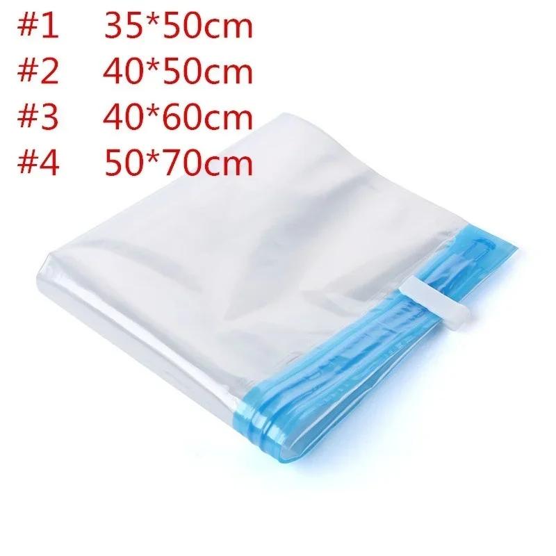 Highcapacity Clothes Vacuum Storage Bags Household Dust Moisture-proof Storage Hand-rolled Vacuuming Compression Bag Space Saver