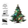 Yousheng Acrylic Suncatcher Christmas Ornaments Stained Glass Effect 2D Flat Train/Christmas Tree/Santa Claus Window Hanging Decoration for Holiday