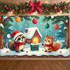 Christmas Decoration Banner Christmas Theme Snow Scene Banner Winter Banner Christmas Hat For Festival Arrangement Indoor