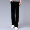 Men's Spring & Autumn Flared Corduroy Pants – Korean Style, Stretch Slim Fit