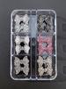 12pcs Glitter Bow Nail Art Decoration Supplies - Nail Art Jewelry Women's Nail Art Decoration Supplies Show the Charm of Women's Nail Art