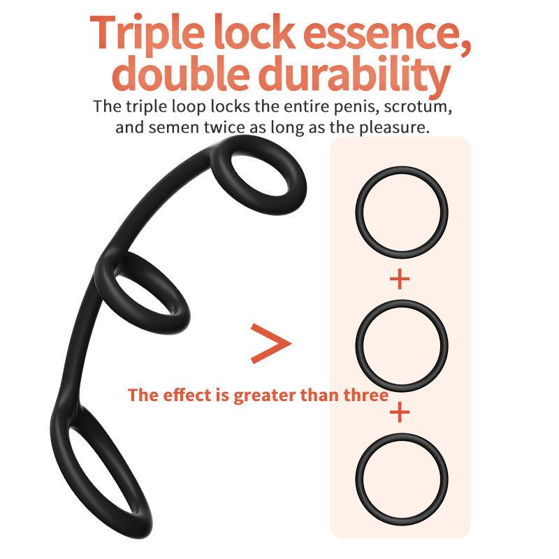 Cock Ring Silicone Penis Ring Delay Ejaculation Sex Toys for Men Erection Enhance Ring