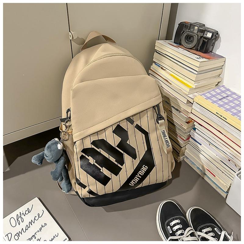 New high-value retro trendy cool niche design backpack couple lightweight large-capacity backpack