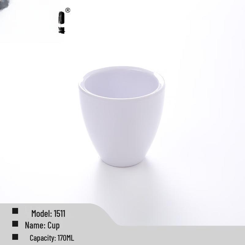 Lantuan White Commercial Melamine Straight Cup
