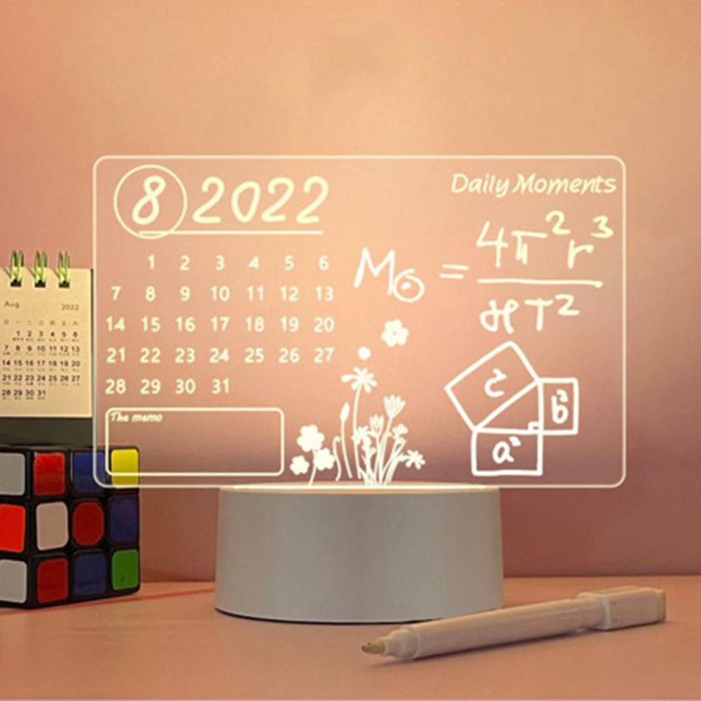 

DIY креативный светодиодный ночник USB доска для заметок праздничный свет с ручкой подарок для детей подруги украшение дома ночник