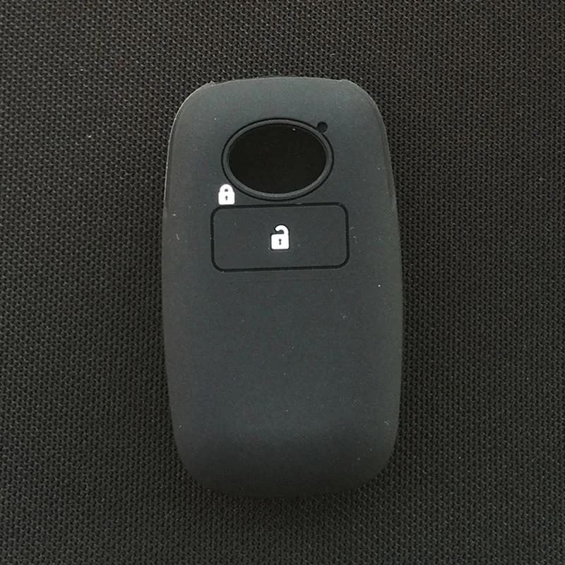 

Силиконовый чехол-накладка для ключа автомобиля для Toyota RAIZE для Daihatsu Rocky 2-кнопочный Чехол для ключа Автоаксессуары чёрный
