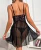 Sexy Dessous für Frauen Transparent Porno Teddy Kostüme Babydoll Spitzenkleid Plus Size Unterwäsche Schrittfrei Nachtwäsche