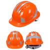 Reflective Safety Hard Hat With Adjustable Strap For Construction Workers And Night Cyclists Practical ABS Plastic