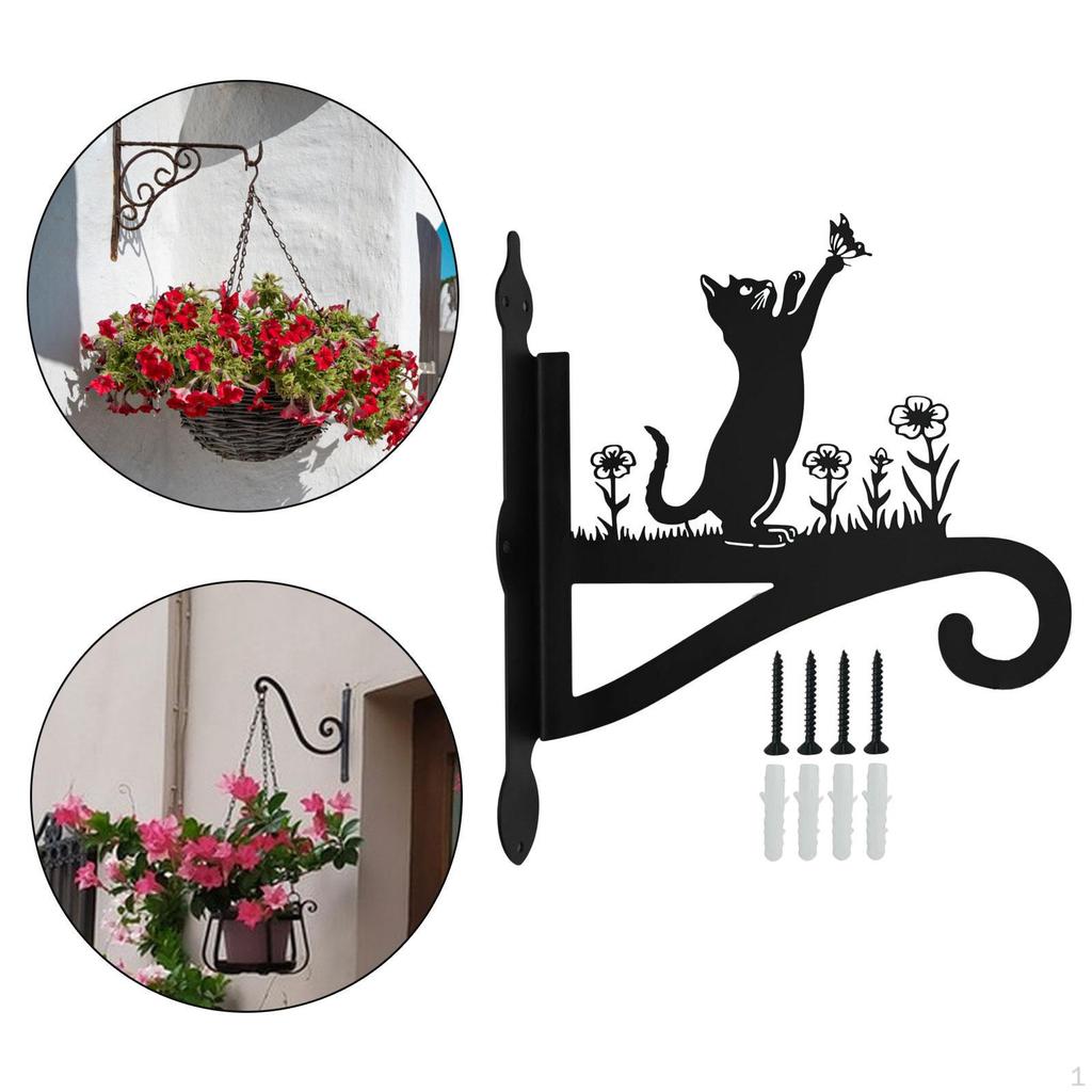 Wall Mount Plant Hanger Hanging Basket Multipurpose with Screws for Cabin
