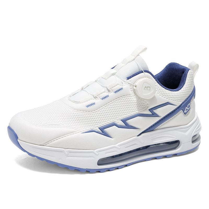 Mens Sports Shoes 2026 New Breathable Mesh Button Rotation Design Simple Fashion Autumn Outdoor Leisure Running Shoes Men