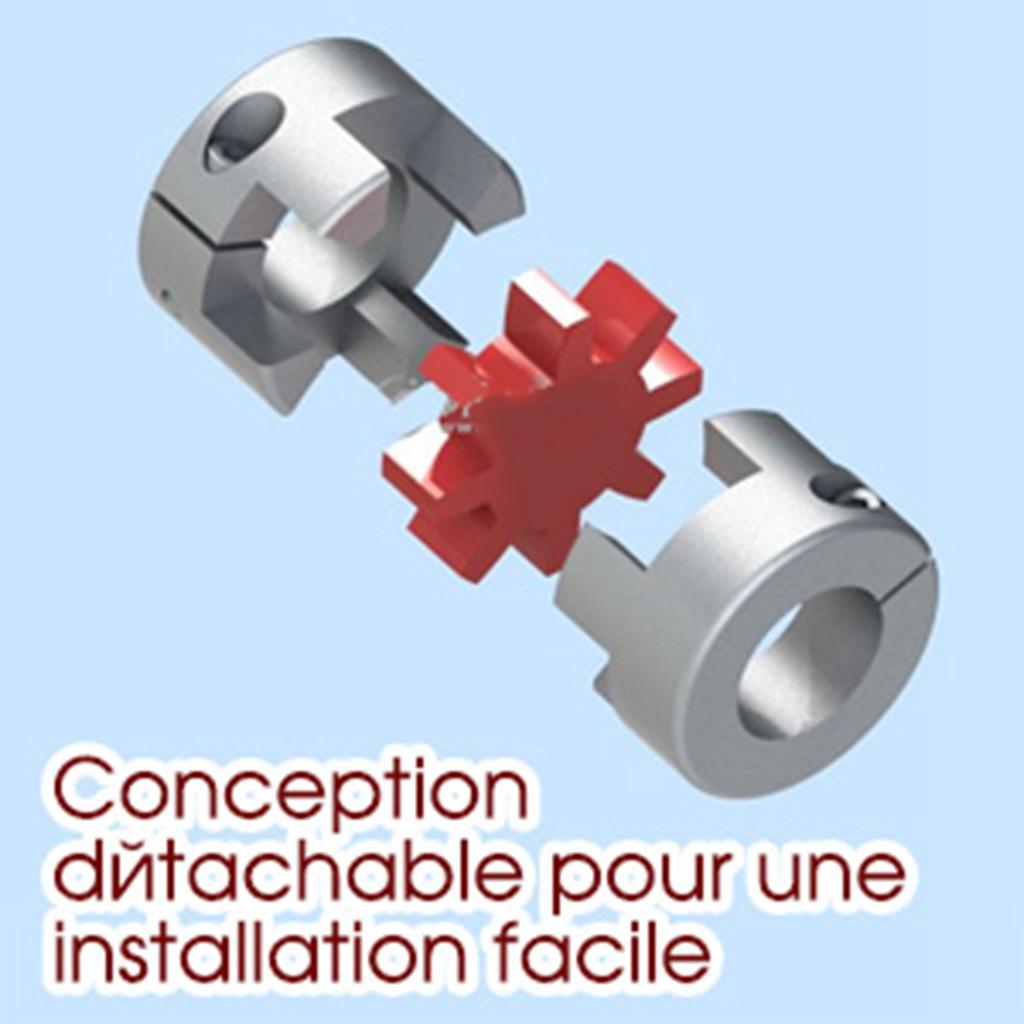 Plum Shaft Coupling Flexible Plum Coupling Encoder 8mm x 10mm Flexible Plum Shaft Coupling CNC Stepper Motor Encoder Coupler